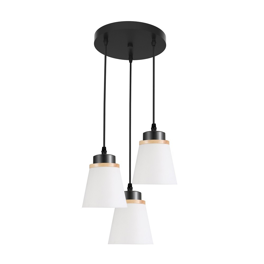 Подвесная люстра 30136/3BK WT+WD