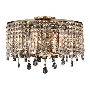 Люстра хрустальная 15030/6GD+CL купить оптом в ЭкономСвет