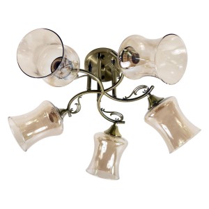 Люстра классическая 12100/5ZAB AMB купить оптом в ЭкономСвет