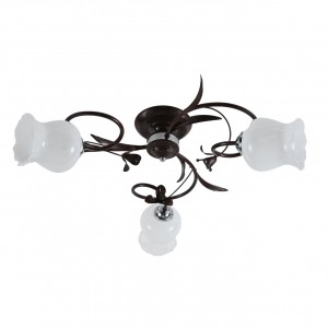 Люстра классическая 10076/3CF+CR WT купить оптом в ЭкономСвет