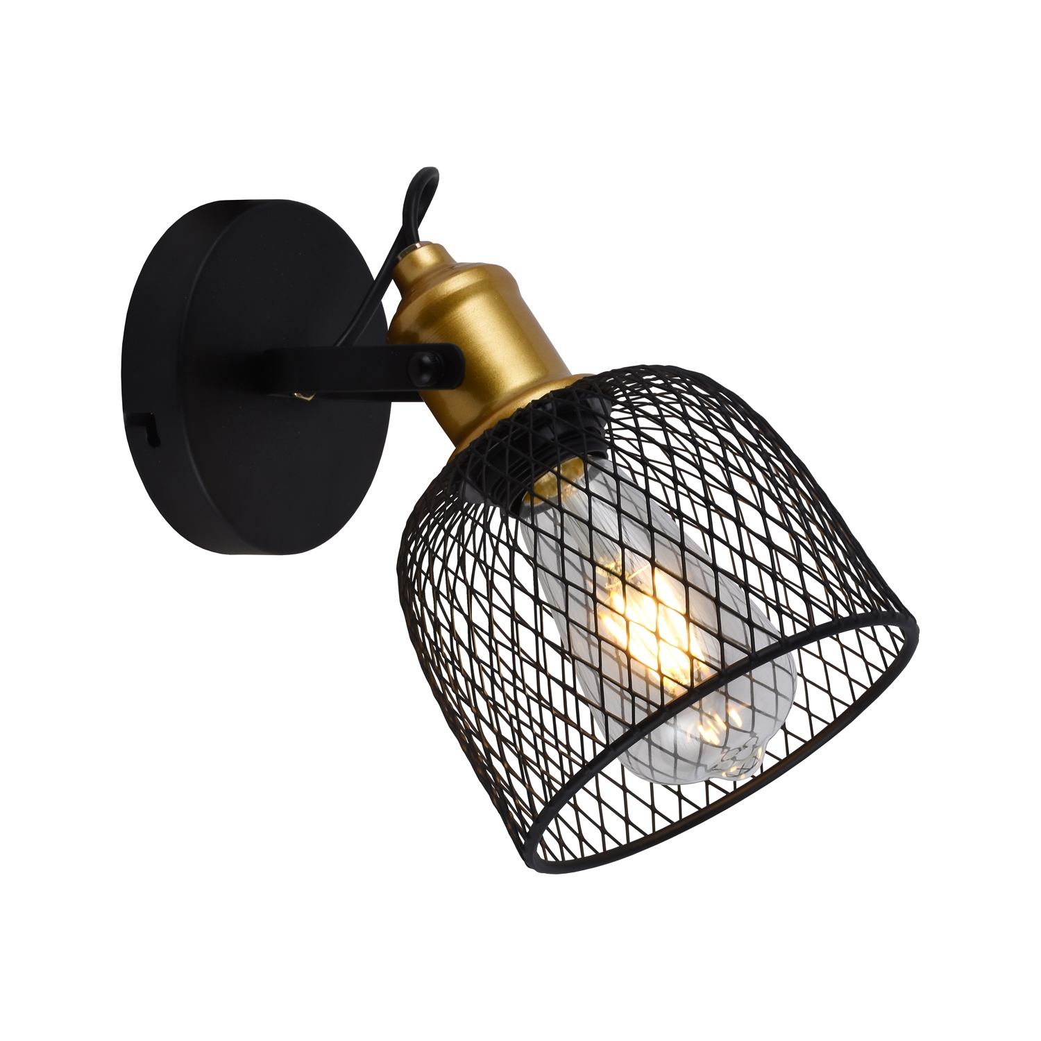 Настенный светильник G71158/1wBK+GD BK