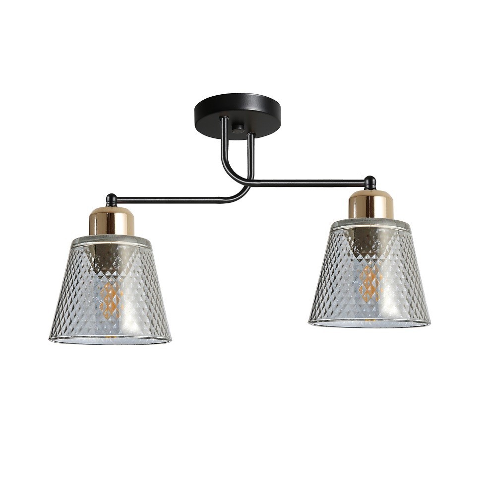 Люстра в стиле модерн 12197/2BK+GD GR