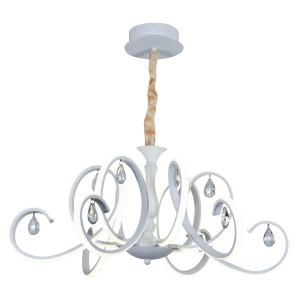 Подвесная светодиодная люстра G61236/6WT купить оптом в ЭкономСвет