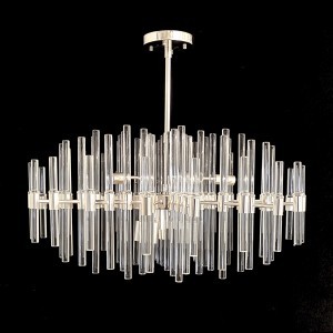 Люстра хрустальная G22026/12SV+CL купить оптом в ЭкономСвет