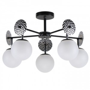 Потолочный светильник 13189/5BK CR WT купить оптом в ЭкономСвет