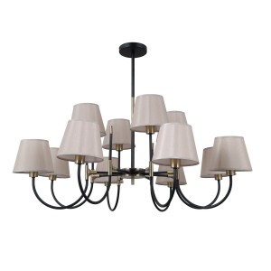 Люстра классическая G11099/12MBK+AB GR купить оптом в ЭкономСвет