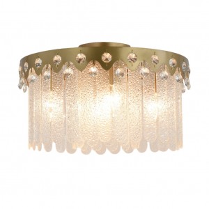 Люстра хрустальная 15542/5FGD+CL купить оптом в ЭкономСвет