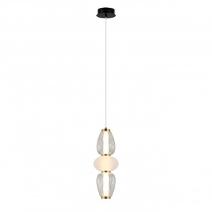 Подвесной светодиодный светильник G52158C/3BK BRS+WT+CL купить оптом в ЭкономСвет