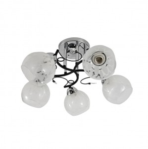 Люстра классическая 12263/5CR+BK WT+CL купить оптом в ЭкономСвет