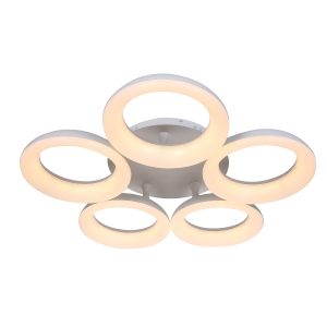 Потолочная светодиодная люстра G61177/5WT купить оптом в ЭкономСвет