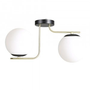 Люстра в стиле модерн 12198/2BK+GD WT купить оптом в ЭкономСвет