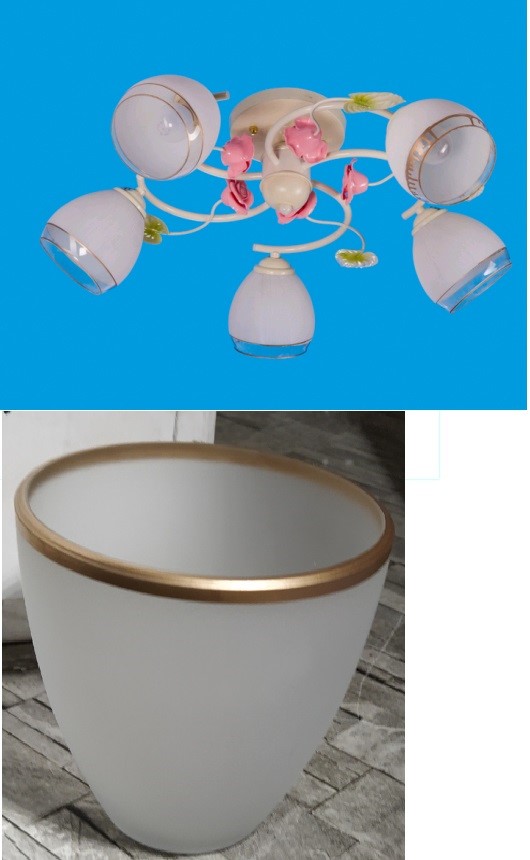 Потолочный светильник 00107C/5WT WT-царапины+ другие плафоны