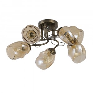 Люстра эконом 12179/5BRS AMB купить оптом в ЭкономСвет
