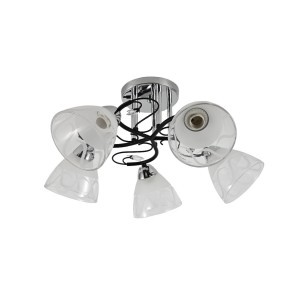Люстра классическая 12261/5CR+BK WT+CL купить оптом в ЭкономСвет