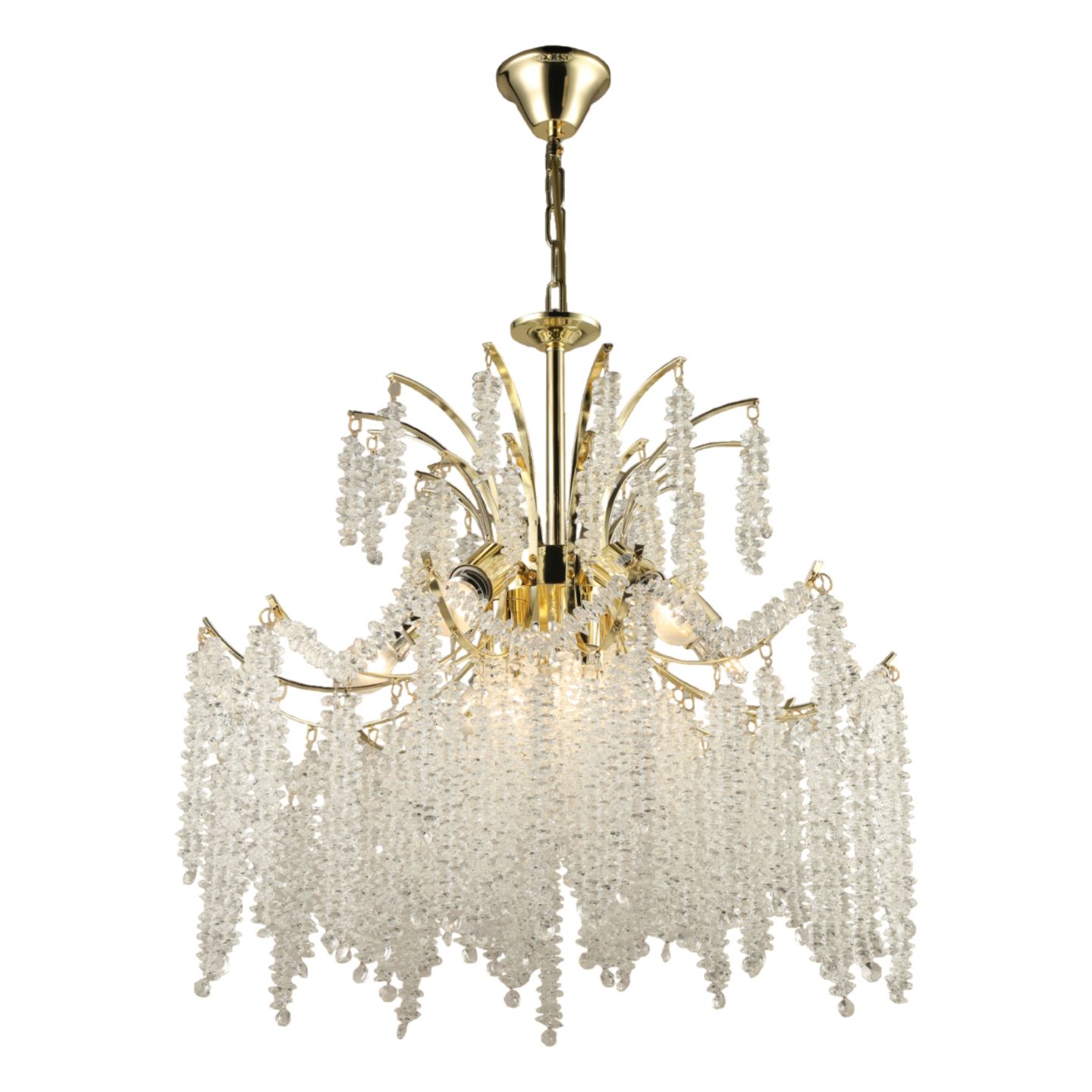 Люстра хрустальная 15027/9GD+CL