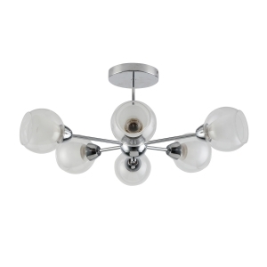 Светильник модерн 60209/6CR WT+CL купить оптом в ЭкономСвет