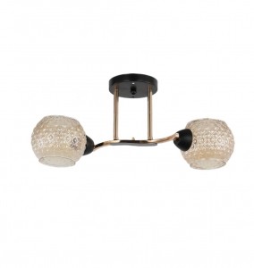 Люстра в стиле модерн 12208/2BK+FGD AMB купить оптом в ЭкономСвет