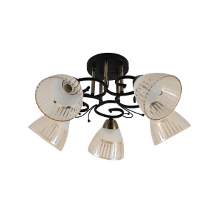 Люстра классическая 12262/5BK+AB TEA+WT купить оптом в ЭкономСвет