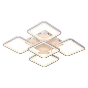 Потолочная светодиодная люстра G61208/5WT купить оптом в ЭкономСвет