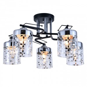 Люстра классическая 10082/5BK+CR CL+CR купить оптом в ЭкономСвет