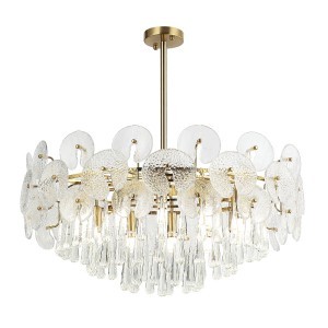 Люстра хрустальная G21071/12AB купить оптом в ЭкономСвет