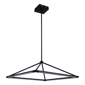 Потолочная светодиодная люстра G61242/4BK BK+WT купить оптом в ЭкономСвет