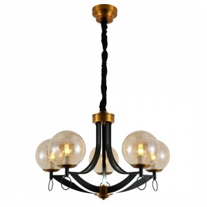 Потолочный светильник 11019/5+5BK+GDBRS AMB купить оптом в ЭкономСвет