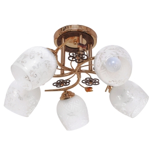 Потолочный светильник 1425YX/5FGD WT купить оптом в ЭкономСвет