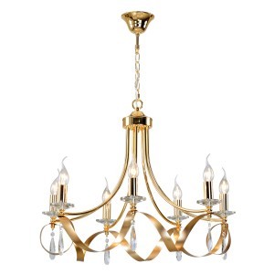 Люстра классическая с хрусталем G21061/7GDI купить оптом в ЭкономСвет
