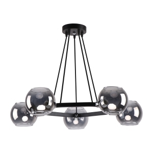 Потолочный светильник 51527/5CR+BK GR купить оптом в ЭкономСвет