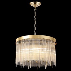 Люстра хрустальная G22038/6SN+CL+GD купить оптом в ЭкономСвет