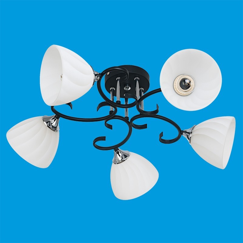 Потолочный светильник 11379N/5BK WT - царапины, без плафонов