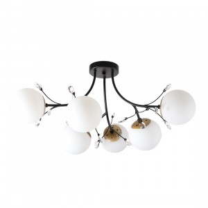 Светильник в стиле модерн 51638/6BK+GD WT купить оптом в ЭкономСвет