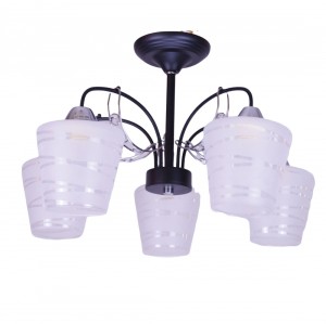 Люстра классическая 12135/5BK+CR WT купить оптом в ЭкономСвет