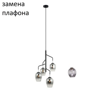 Потолочный светильник G31113/4BK CR_новый плафон купить оптом в ЭкономСвет