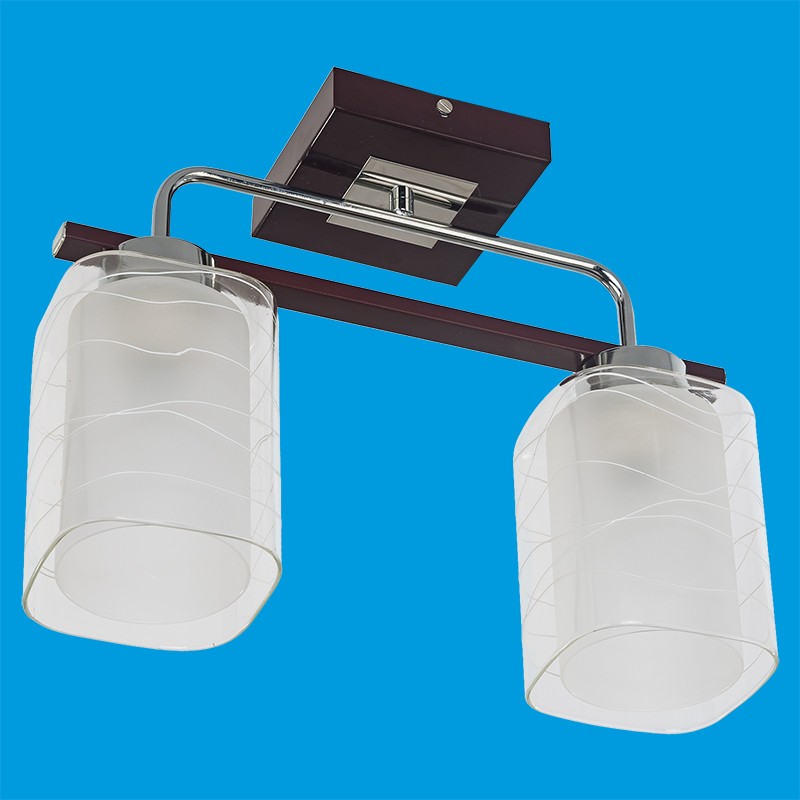 Потолочный светильник 050J/2CR+BR WT - царапины, другие плафоны