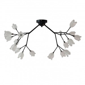 Люстра в стиле модерн 11112/18BK WT купить оптом в ЭкономСвет