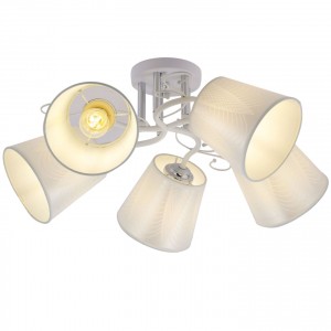 Люстра классическая 20127/5WT+CR WT купить оптом в ЭкономСвет