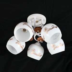 Люстра классическая 10085/5WT+FGD WT+GD купить оптом в ЭкономСвет