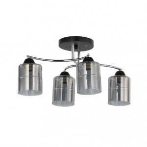 Люстра в стиле модерн 12206/4BK+CR GR купить оптом в ЭкономСвет