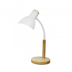 Настольная лампа ученическая 32010 WHITE+WOOD купить оптом в ЭкономСвет