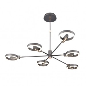 Люстра светодиодная G61415/6GR купить оптом в ЭкономСвет