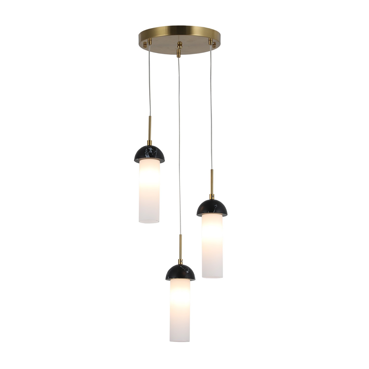 Подвесной светильник G31355/3BRS BK WT