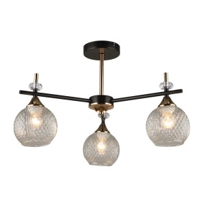 Люстра в стиле модерн 12253/3CF+FGD CL купить оптом в ЭкономСвет