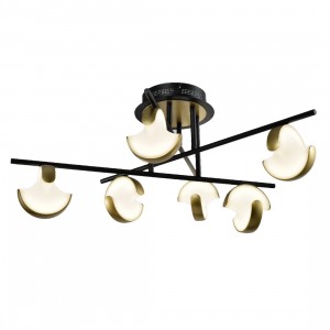 Потолочный светодиодный светильник G91051/6BK+GD купить оптом в ЭкономСвет