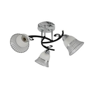 Люстра классическая 12259/3MR+CR+BK WT+CL купить оптом в ЭкономСвет