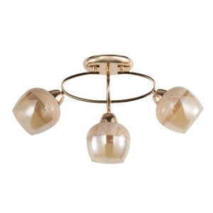 Люстра в стиле модерн 12210/3FGD AMB+WD купить оптом в ЭкономСвет