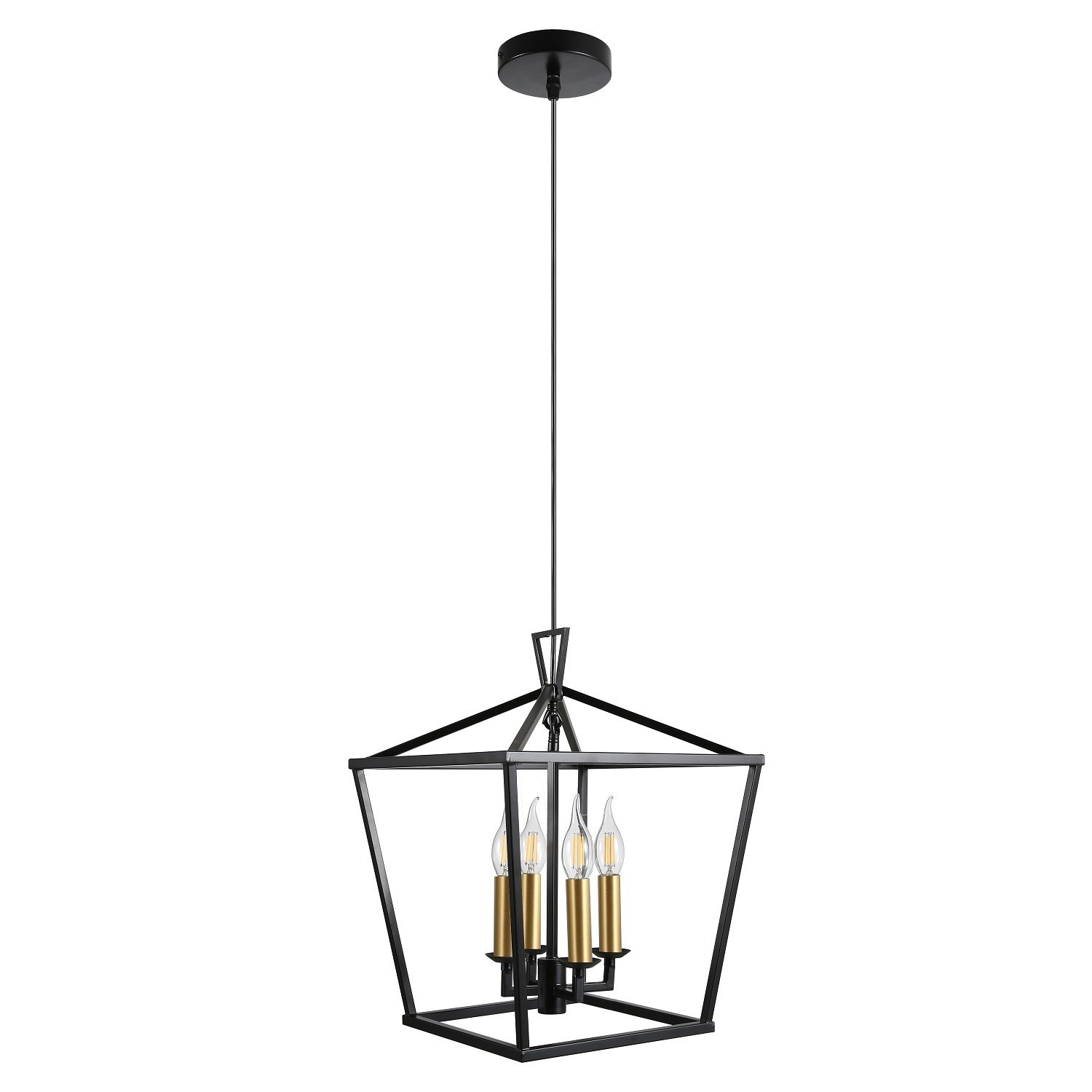 Люстра в стиле Лофт 10276/4BK+GD