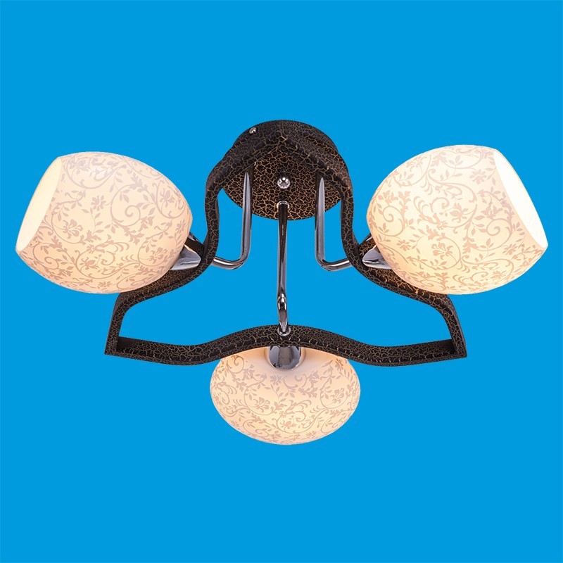 Потолочный светильник 10821B/3CR+BNBK WT - б/у, царапины, другие плафоны