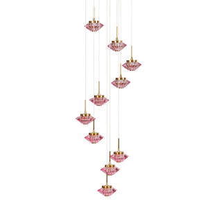 Подвесной светодиодный светильник G52140/10BRS PK купить оптом в ЭкономСвет